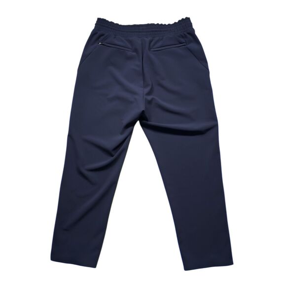 Athleta Metropolis Straight Leg Pants Women's Navy Blue Stretch Joggers Size 10 - Picture 2 of 13